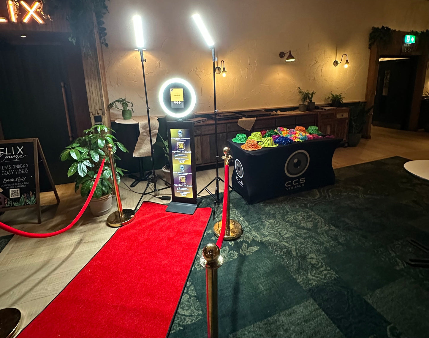 Professional photo booth carpet mat