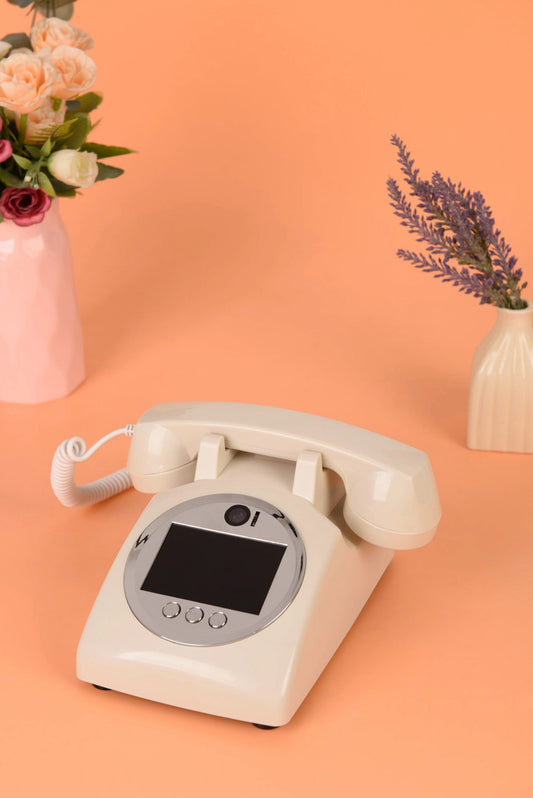 Small audio video guestbook telephone