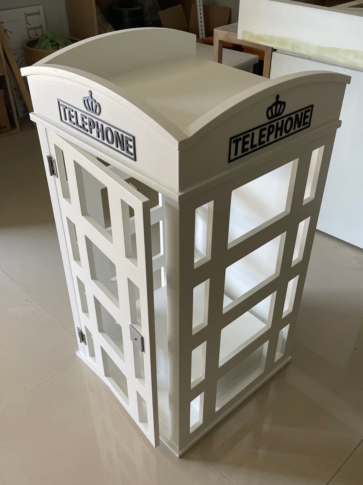 British vintage desktop telephone box audio guestbook