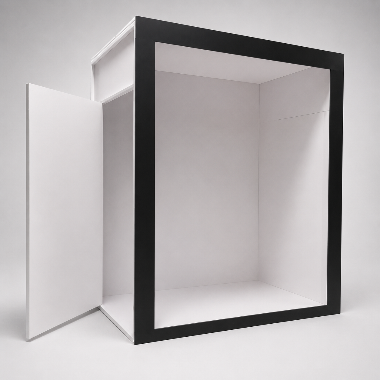 Vogue magazine-style MDF photo booth enclosure