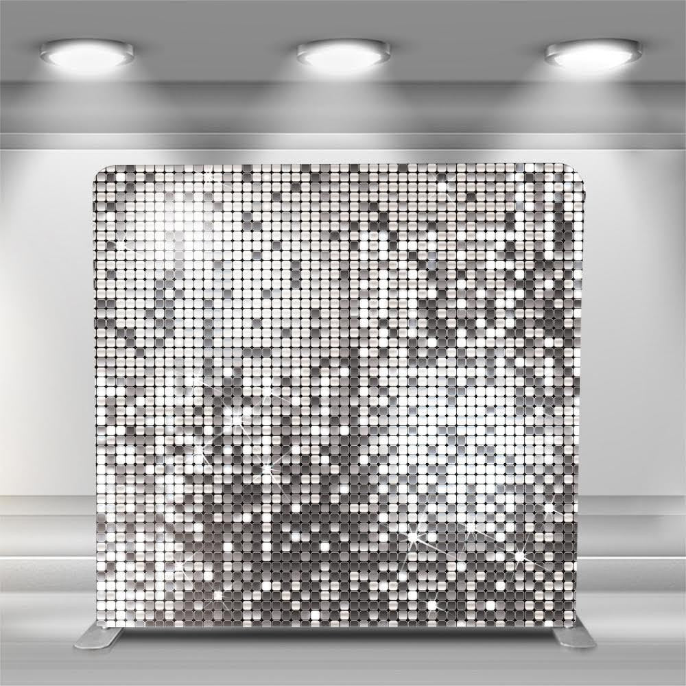 Pillowcase tension fabric backdrop with frame