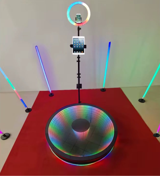 LED 360 video booth for weddings and parties