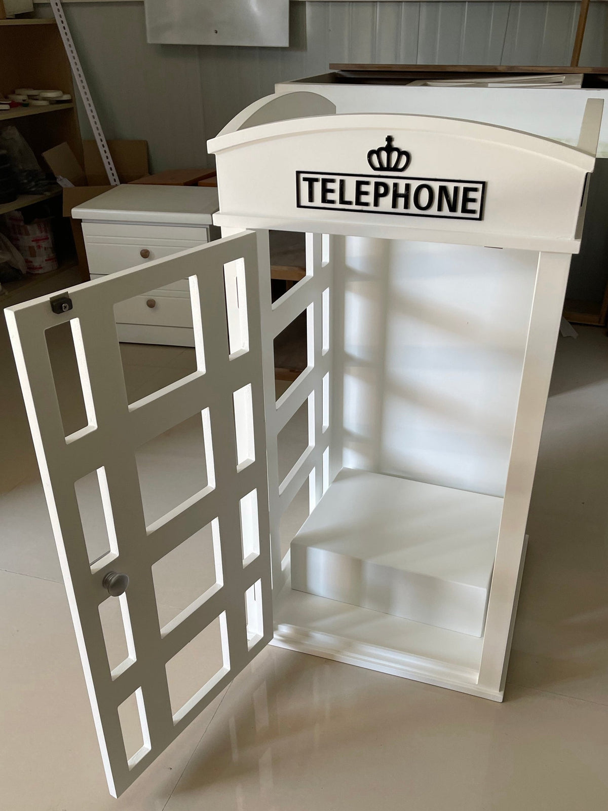 British vintage desktop telephone box audio guestbook
