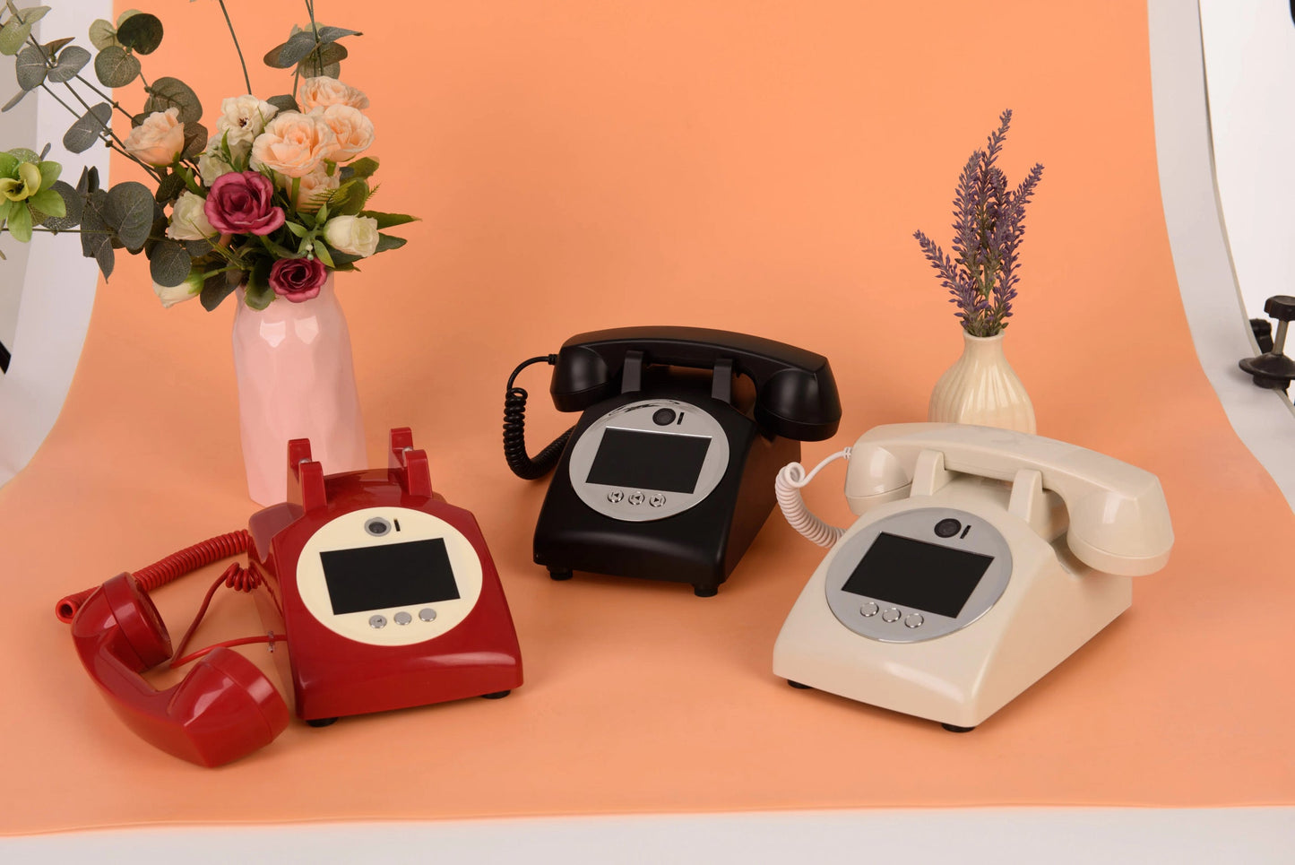 Small audio video guestbook telephone