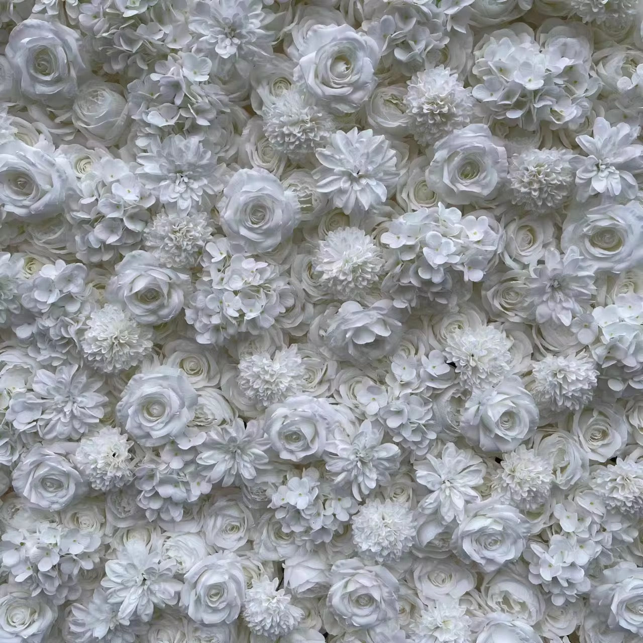 Flower wall backdrop with frame for photo booths and events