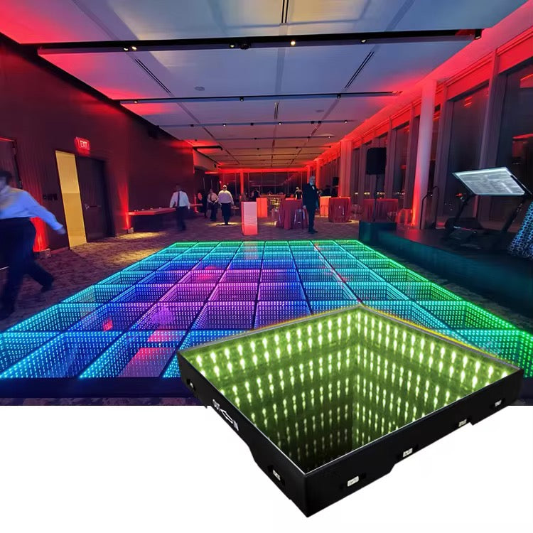 Infinity Glass LED Dance Floor - RGB 12x12 to 20x20 ft
