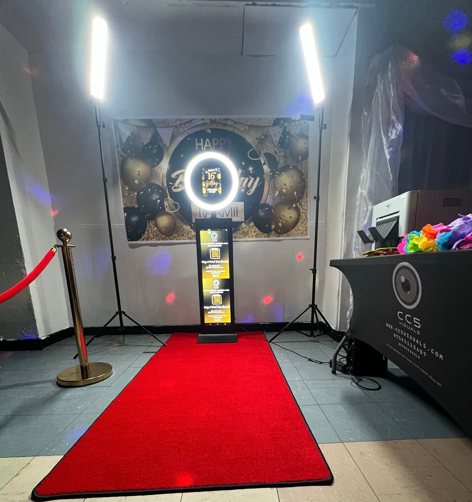 Professional photo booth carpet mat