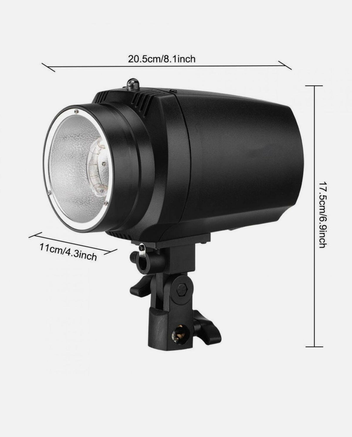 Flash and still light with umbrella for studio and events