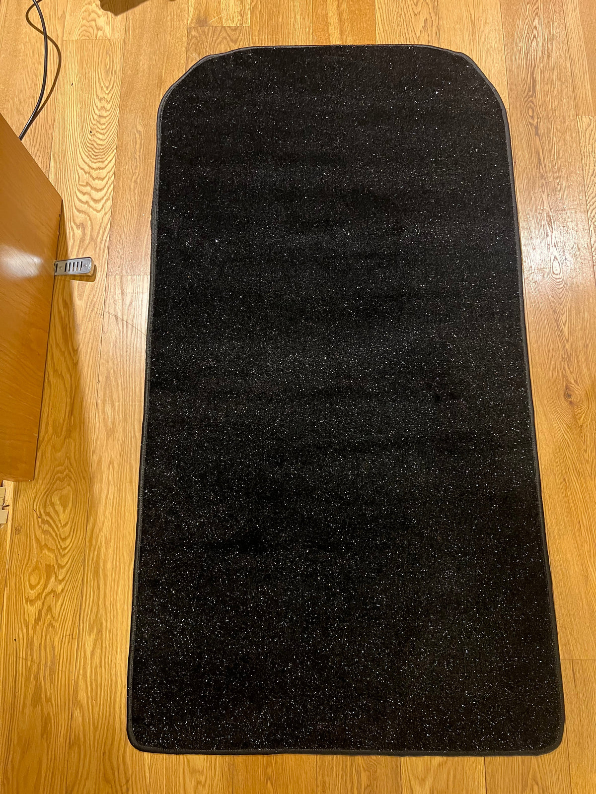 Glitter photo booth carpet mat