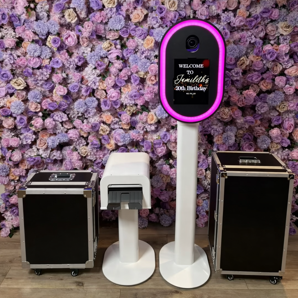 DSLR selfie pod photo booth for weddings and parties