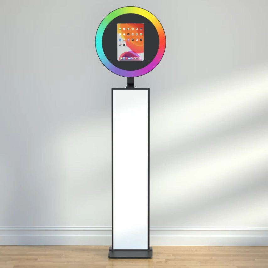 iPad Selfie Pod Photo Booth - Portable Booth with LED Ring Light