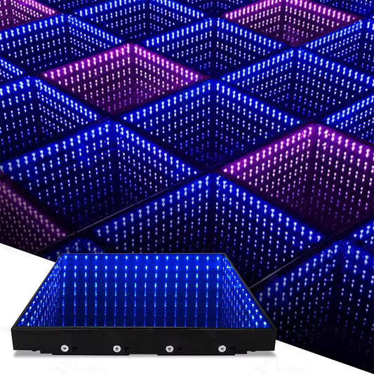 Infinity glass LED dance floor for events