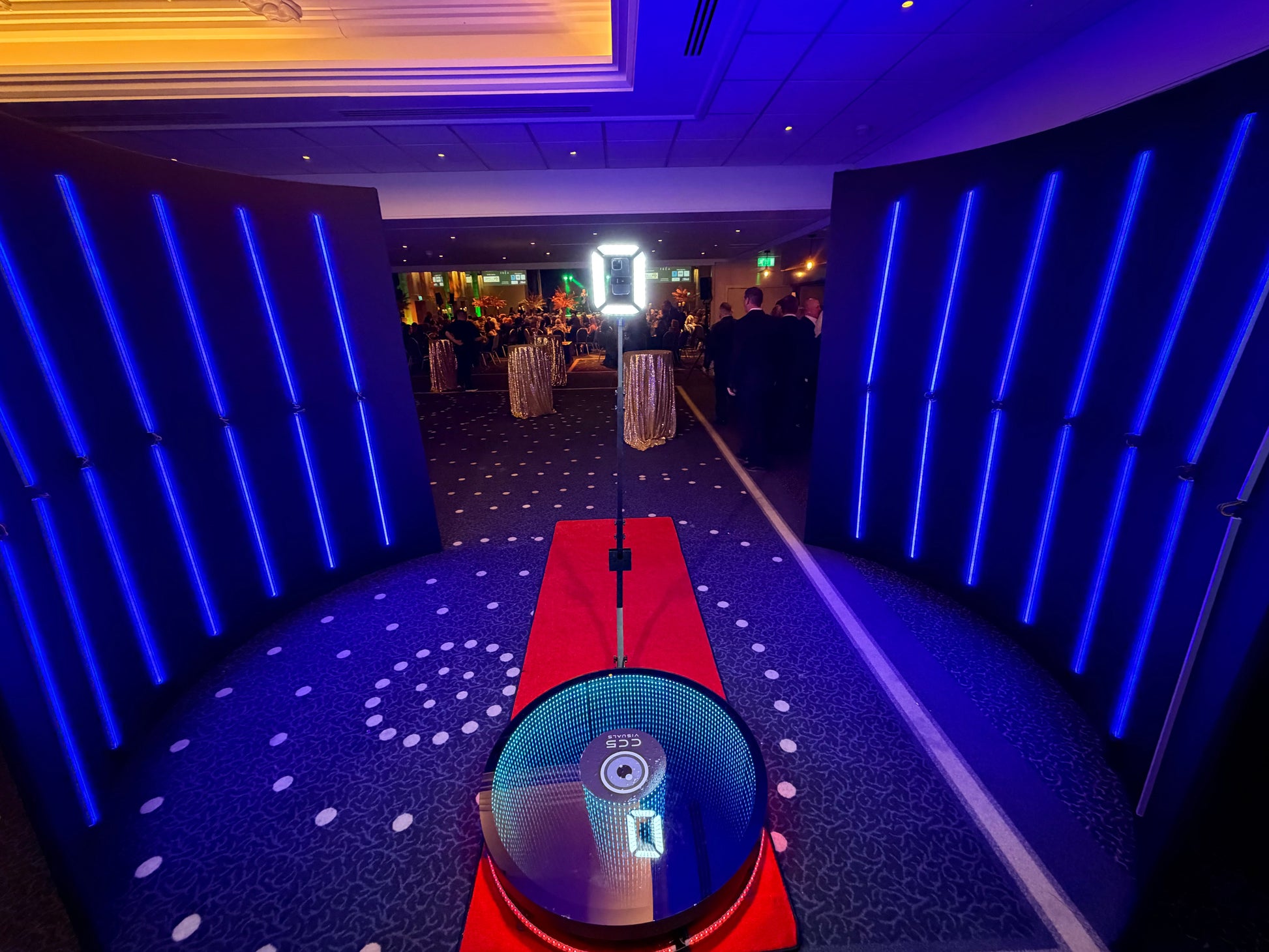 LED 360 video booth for weddings and parties