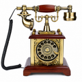 Bronze Audio Guestbook Retro Telephone Vintage Turntable
