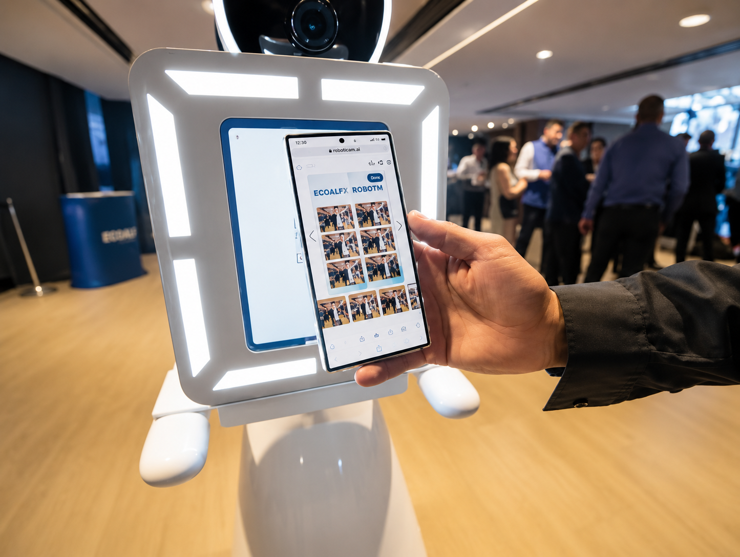 Roaming Robot Photo Booth - DSLR and iPad Booth on Wheels