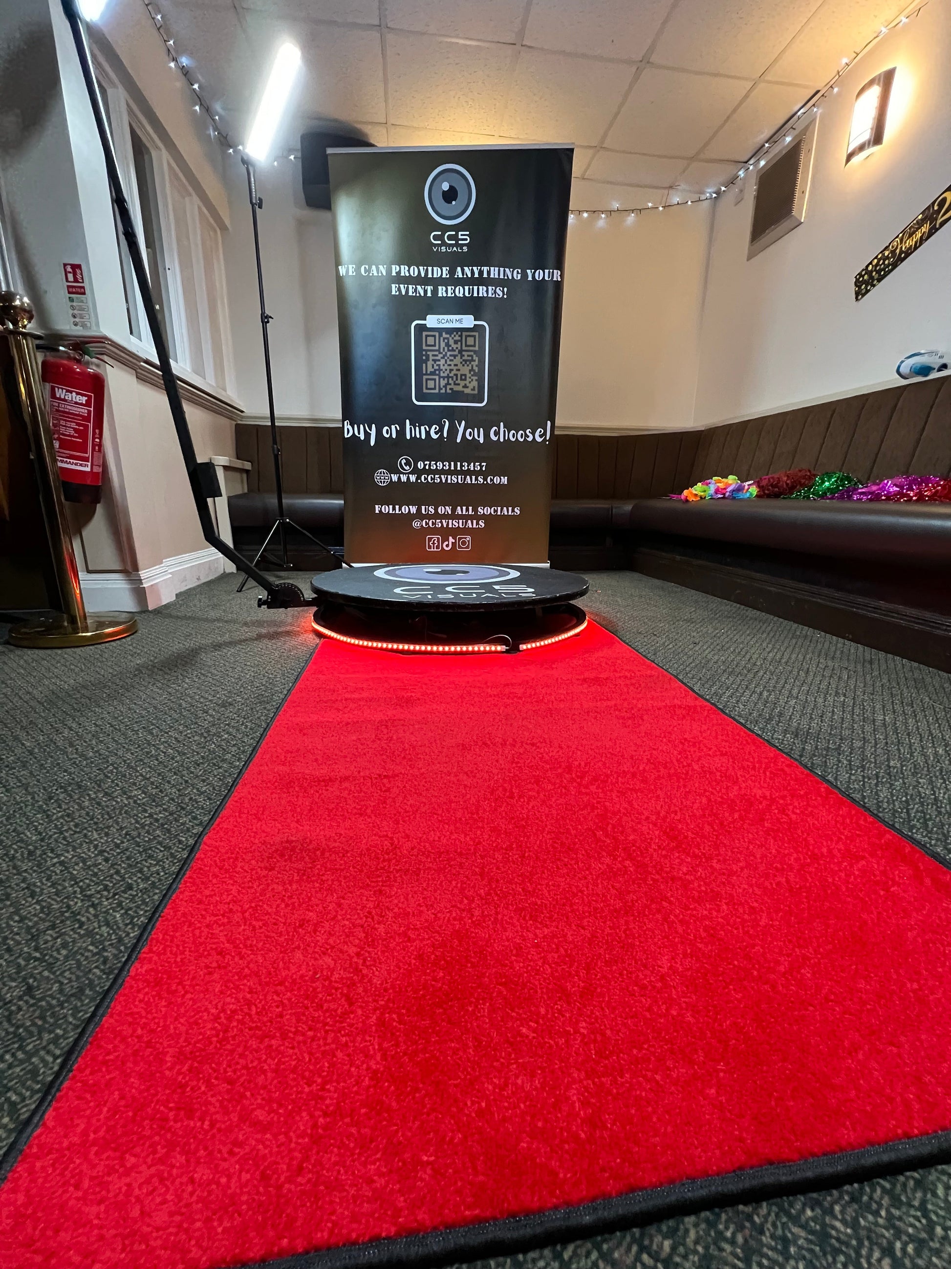 Professional photo booth carpet mat
