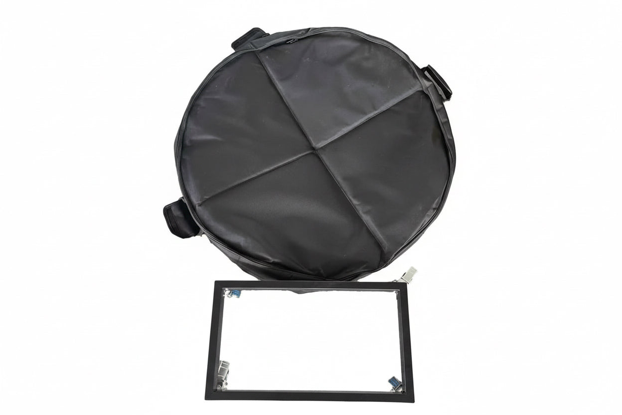 Heavy-duty 360 photo booth carry bag with trolley wheels