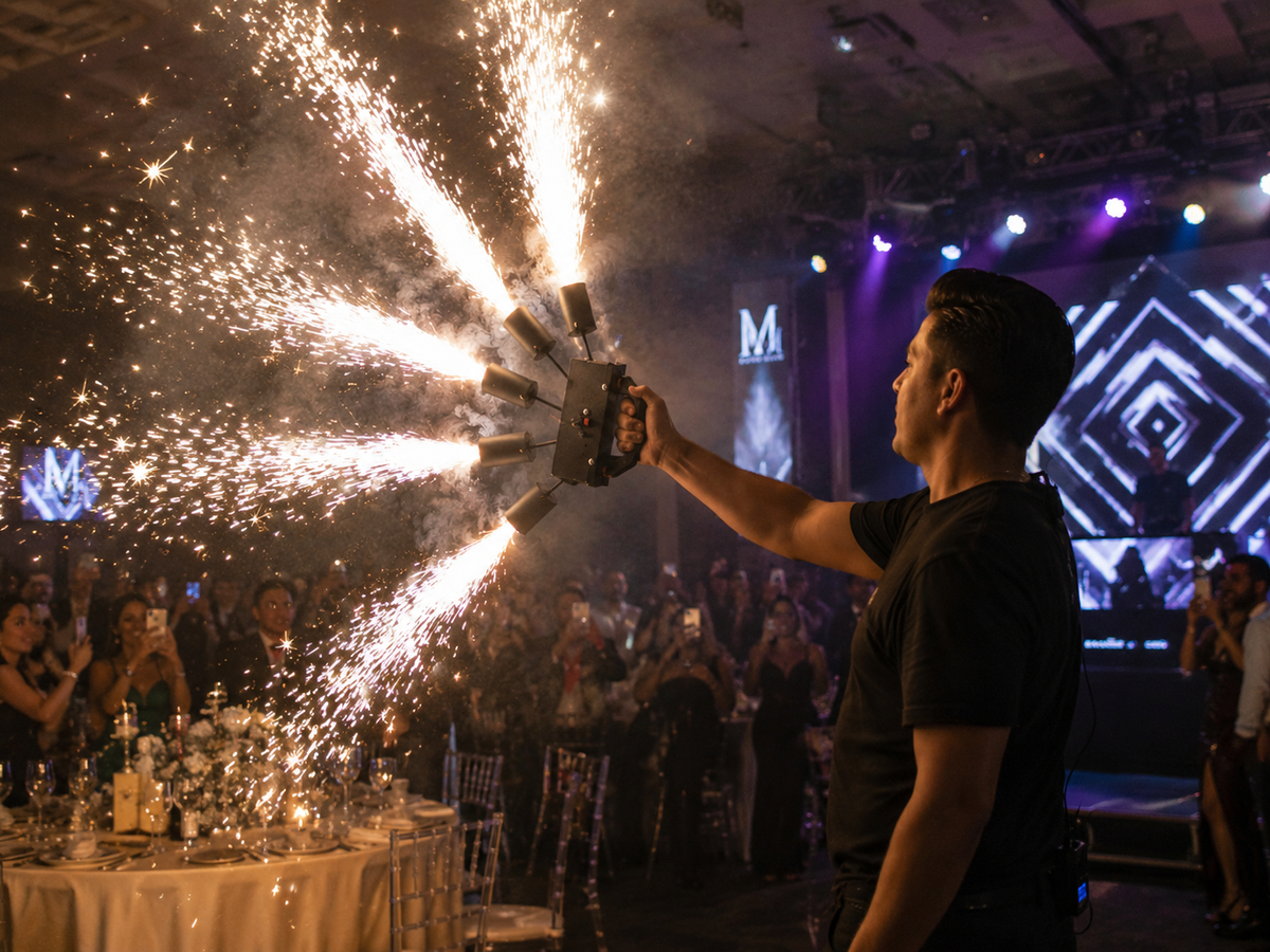 Multi-head handheld cold spark gun