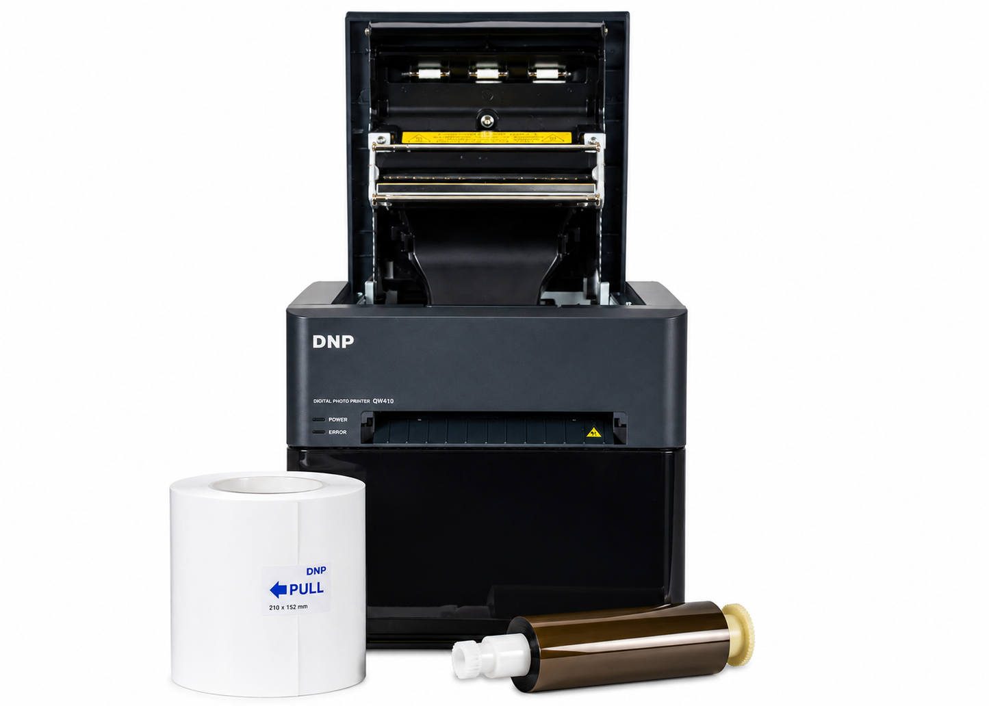 DNP QW410 Dye-Sublimation Photo Printer - Compact 4.5 inch Model for Photobooths