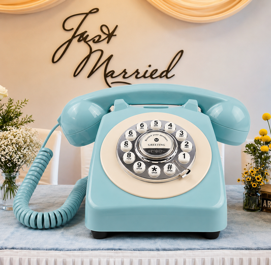 Audio guestbook telephone for weddings and events