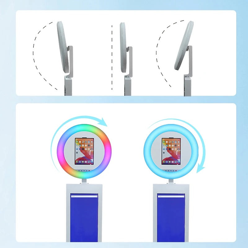 iPad Selfie Pod Photo Booth with LCD Advertising Screen