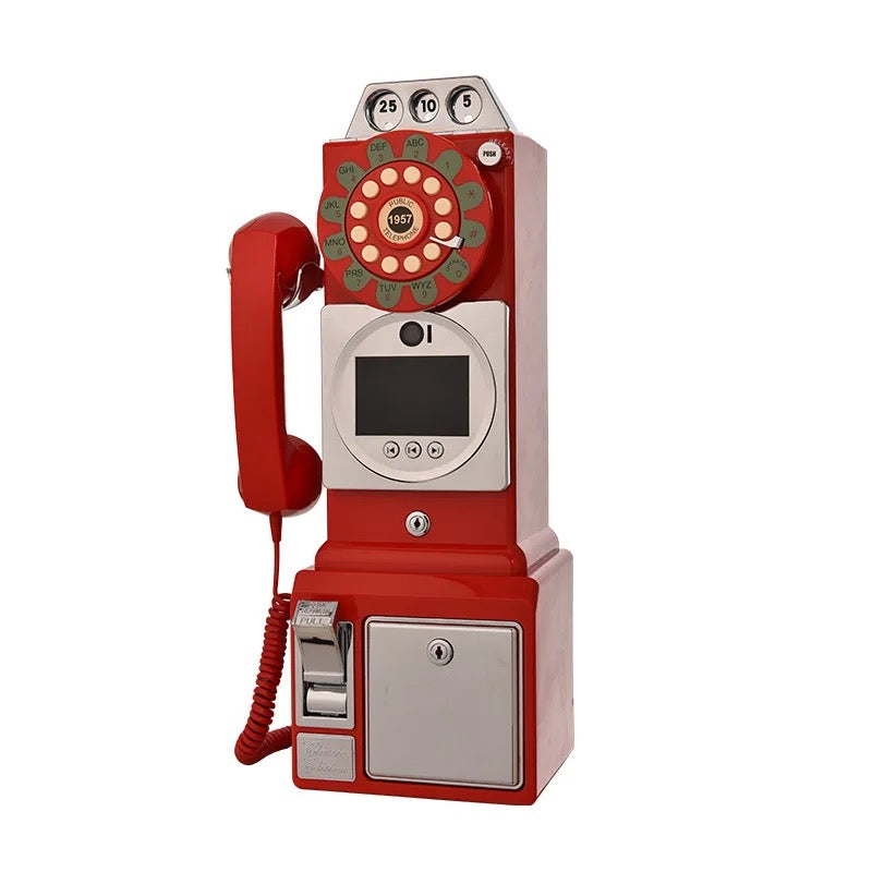 Small audio video guestbook telephone