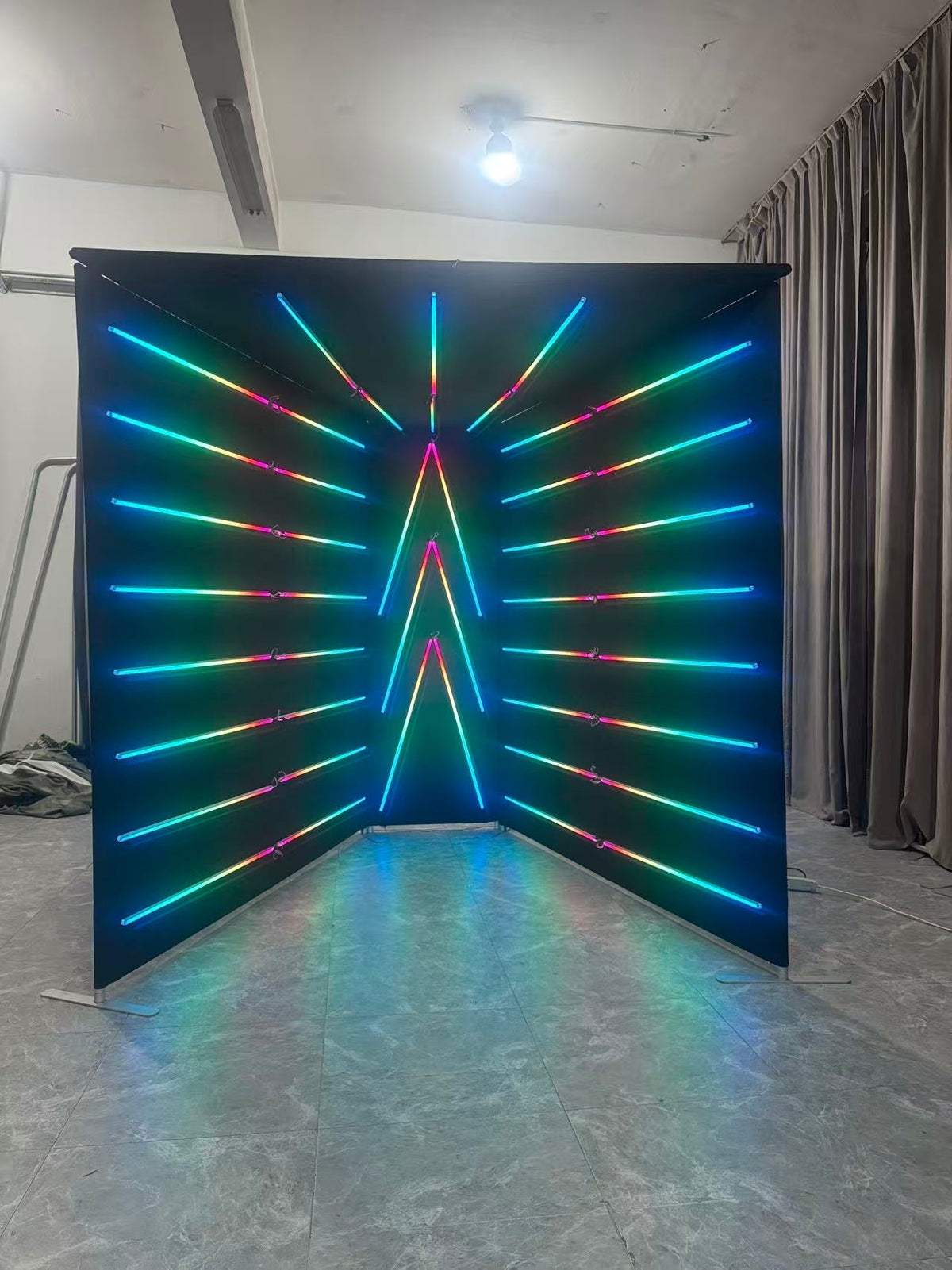 Vogue Tunnel LED Photo Booth Enclosure with 23 LED Lights