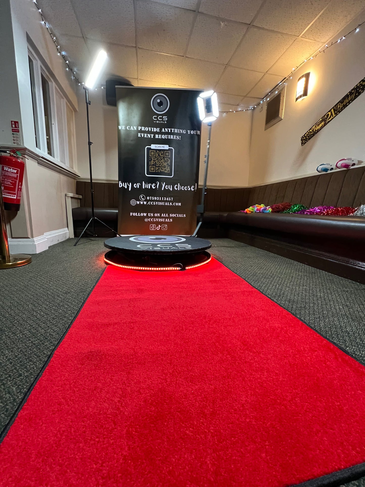 Professional photo booth carpet mat