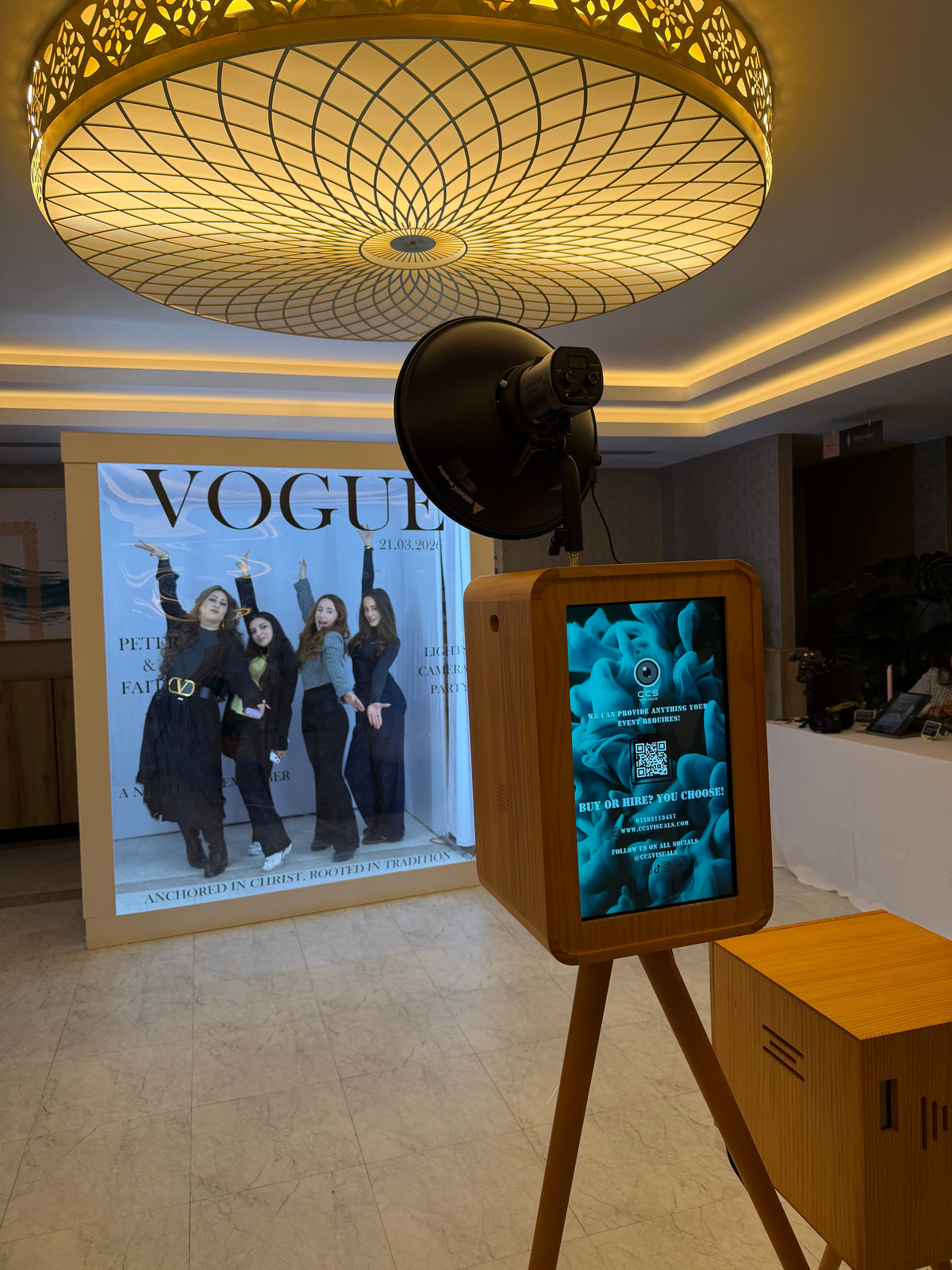 Vogue Magazine Photo Booth Enclosure - Standard Fabric