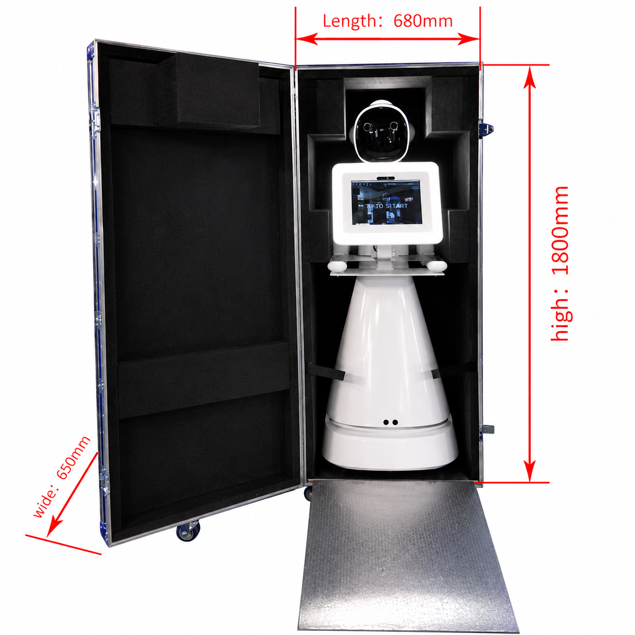 Roaming robot DSLR and iPad photo booth