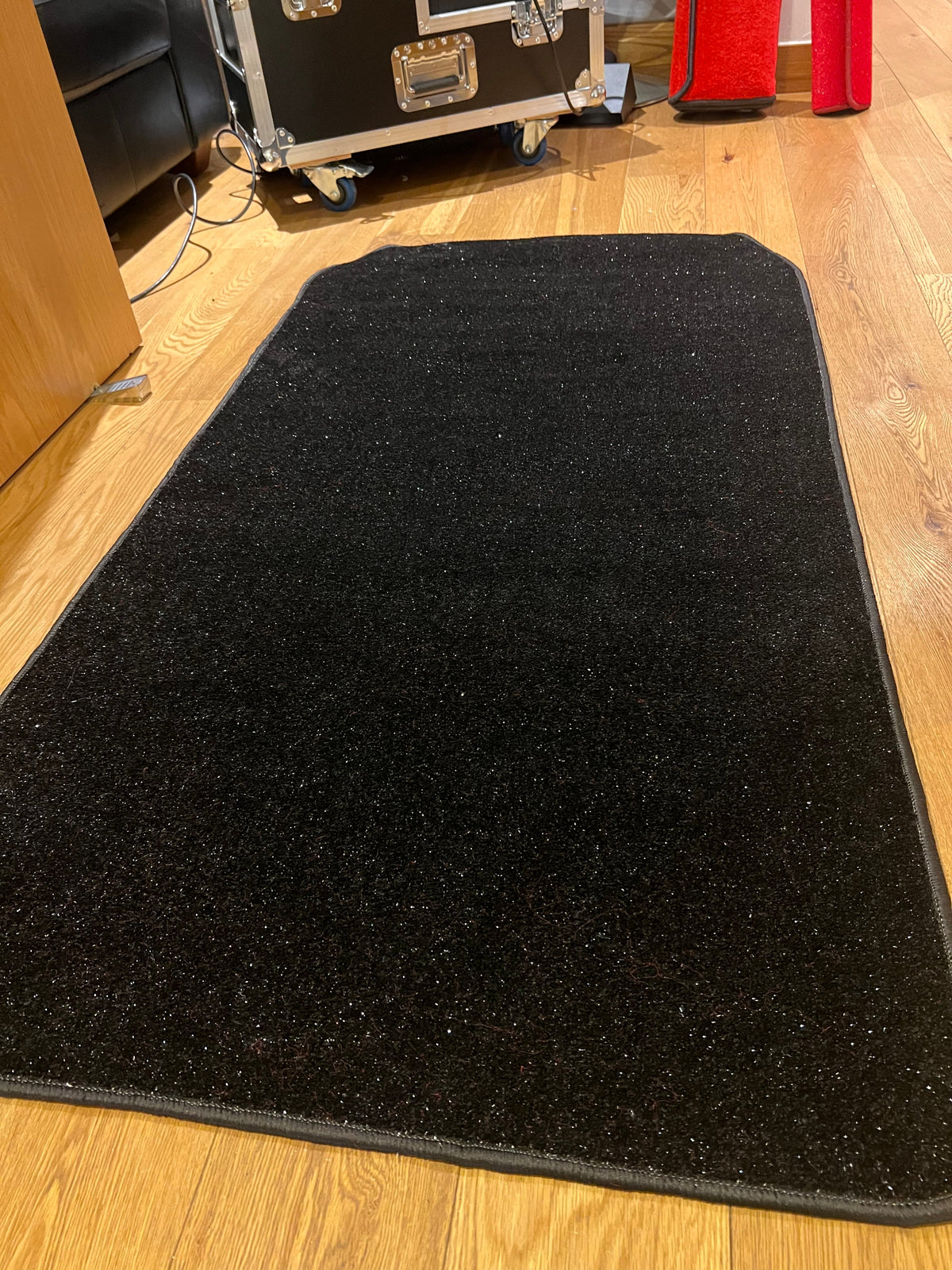 Glitter photo booth carpet mat