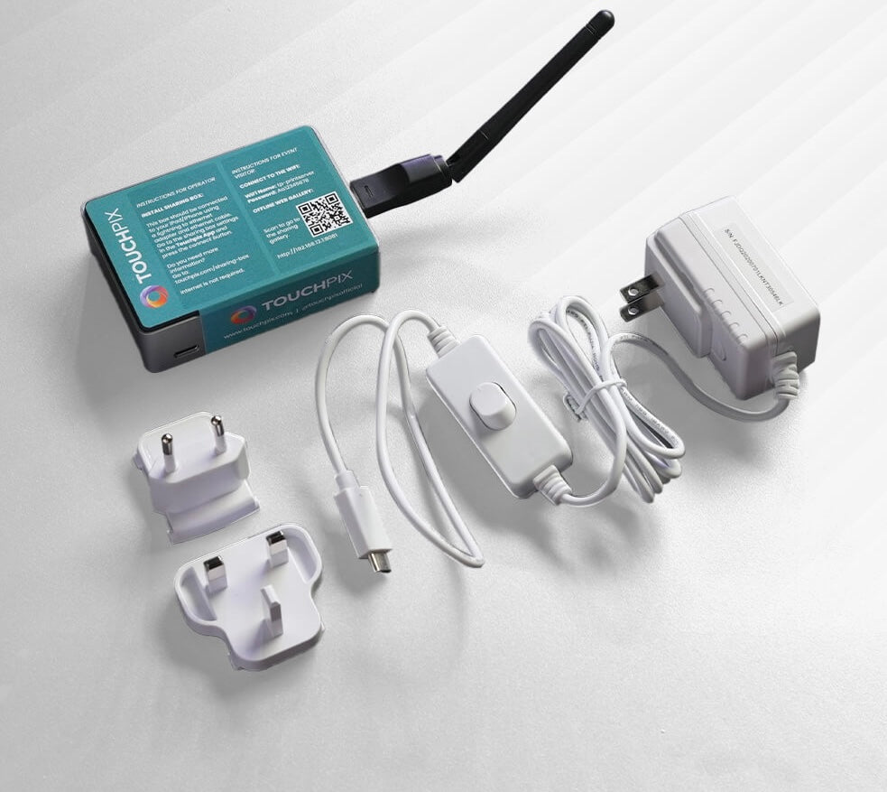 Wireless connection module for photo booth printers