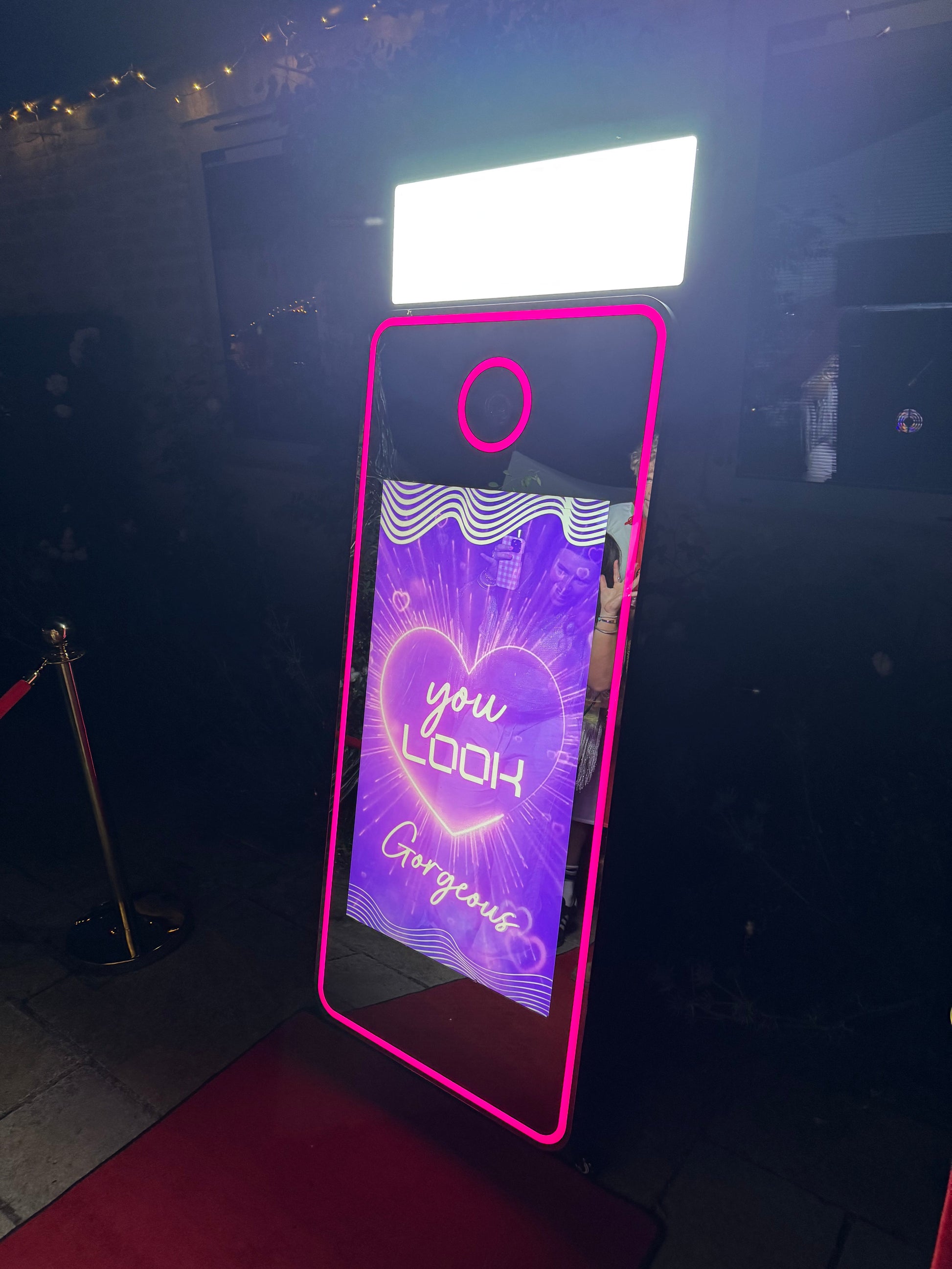 Magic mirror photo booth with built-in Windows PC