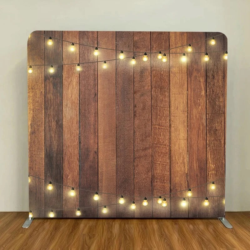 Pillowcase tension fabric backdrop with frame