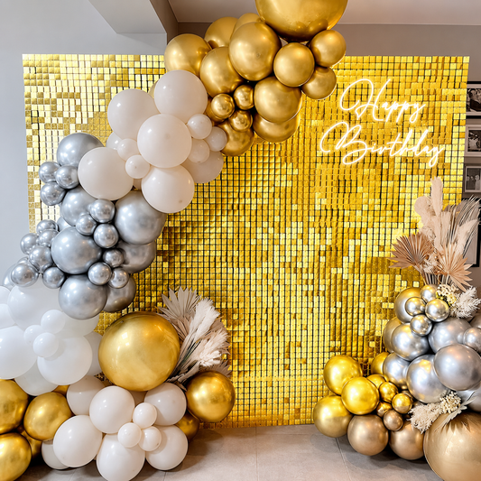 Shimmer sequin wall backdrop with frame