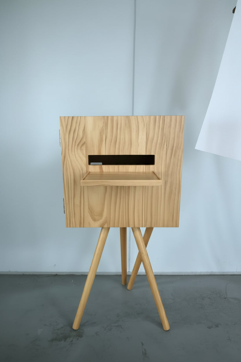 Vintage Wooden Double-Screen DSLR & iPad Selfie Pod Photo Booth