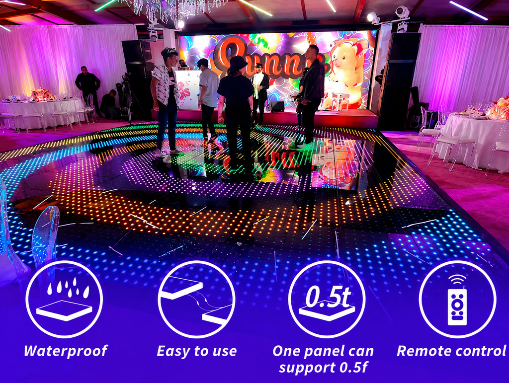 Digital LED Glass Dance Floor