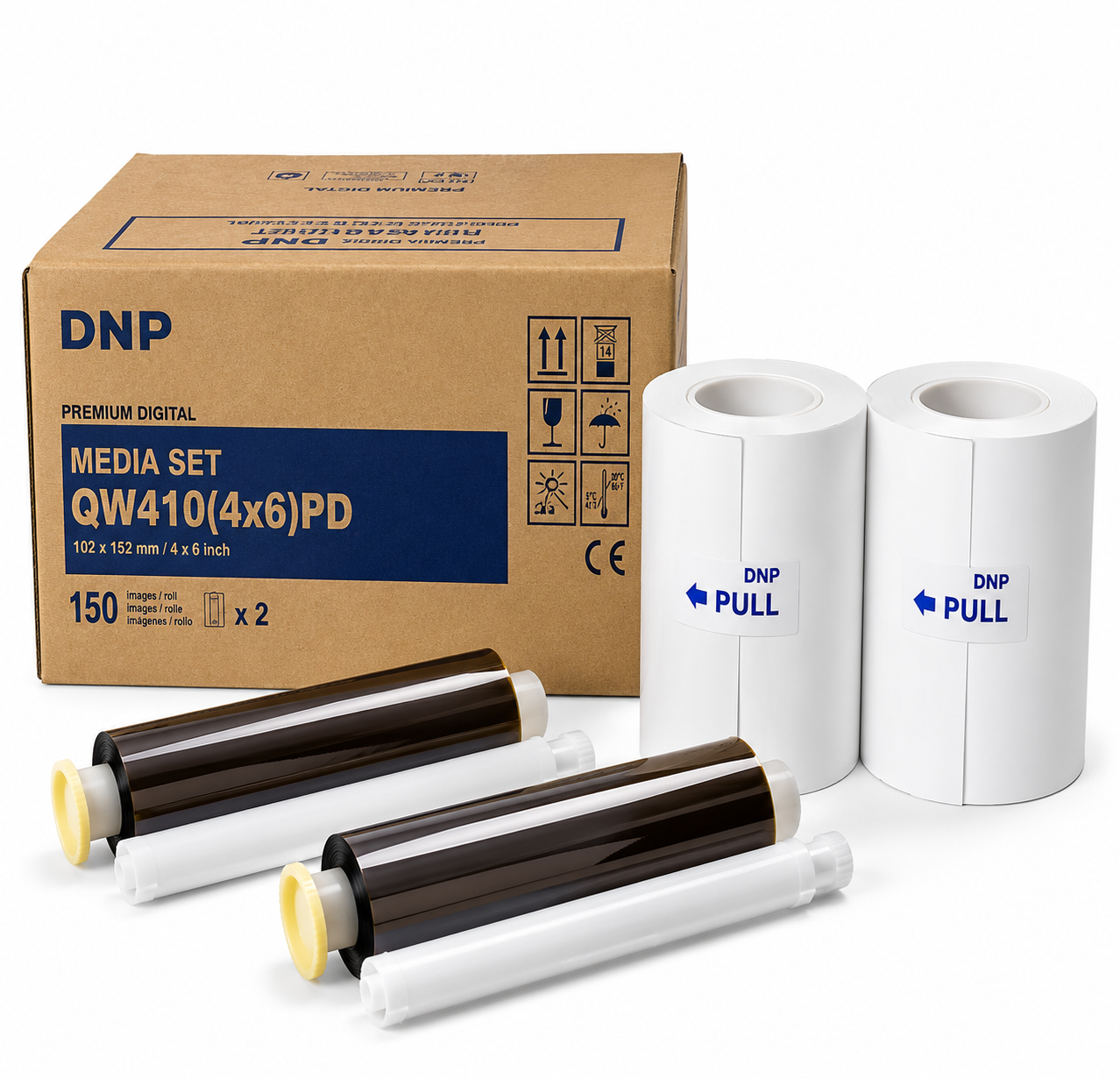 DNP QW410 Dye-Sublimation Photo Printer - Compact 4.5 inch Model for Photobooths