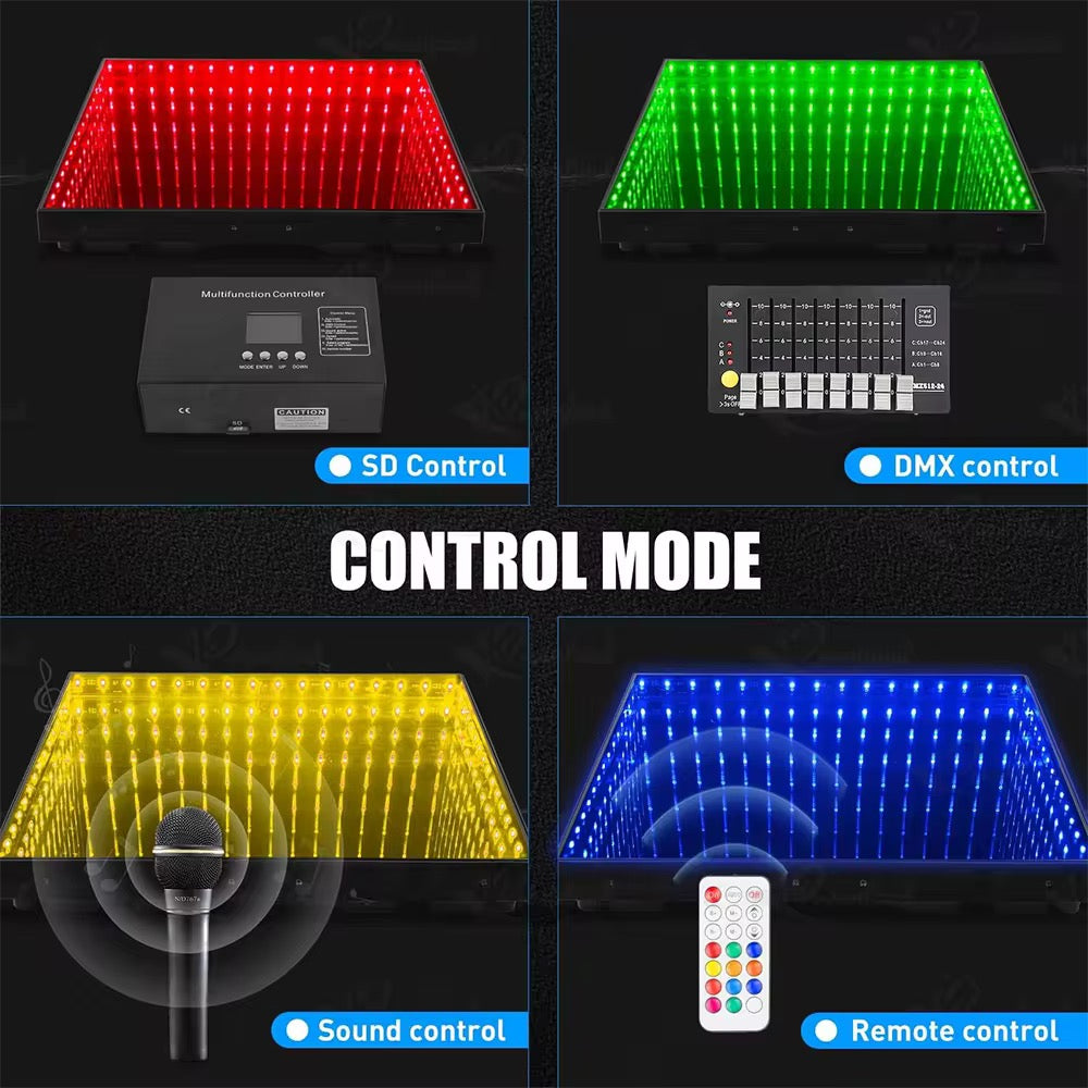 Infinity glass LED dance floor for events