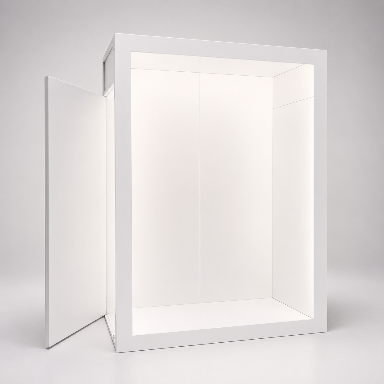 Vogue magazine-style MDF photo booth enclosure