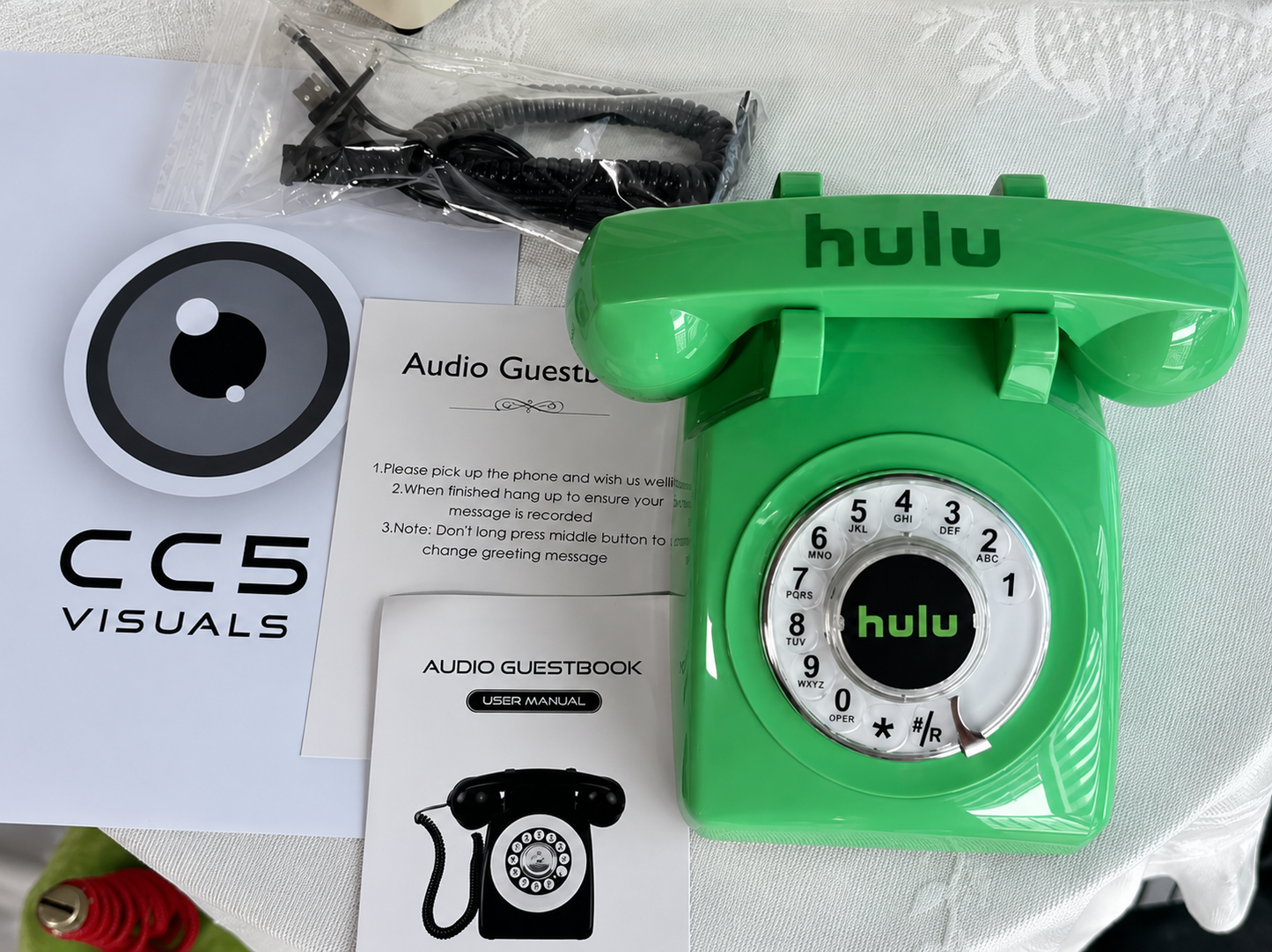 Audio guestbook telephone for weddings and events