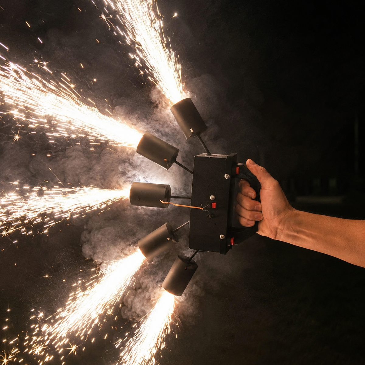 Multi-head handheld cold spark gun