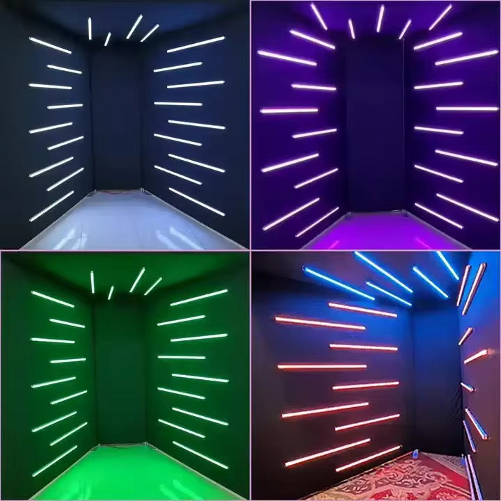 Vogue tunnel LED photo booth backdrop enclosure