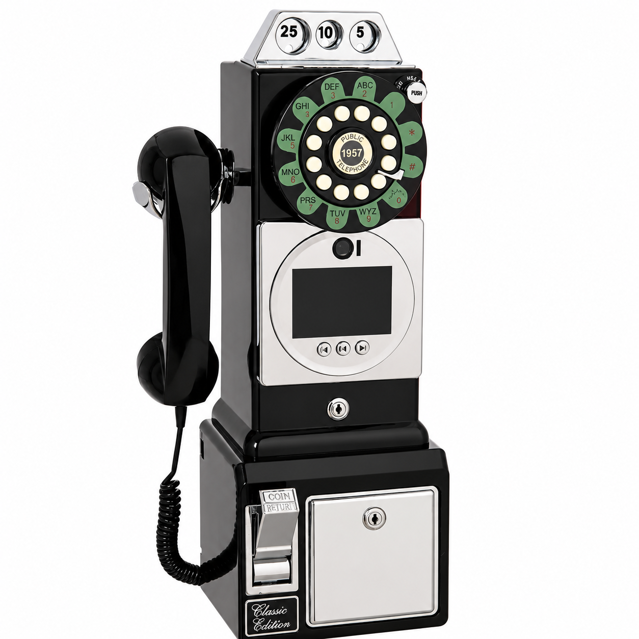 Small audio video guestbook telephone