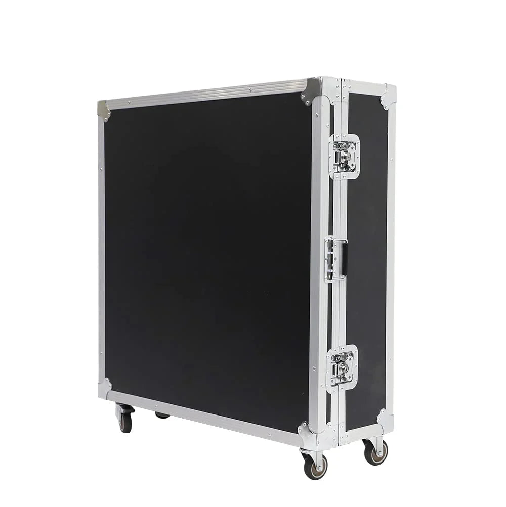 Metal 360 spinning photo booth with flight case