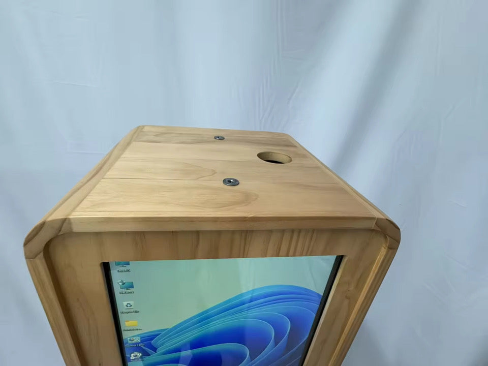 Vintage Wooden Double-Screen DSLR & iPad Selfie Pod Photo Booth
