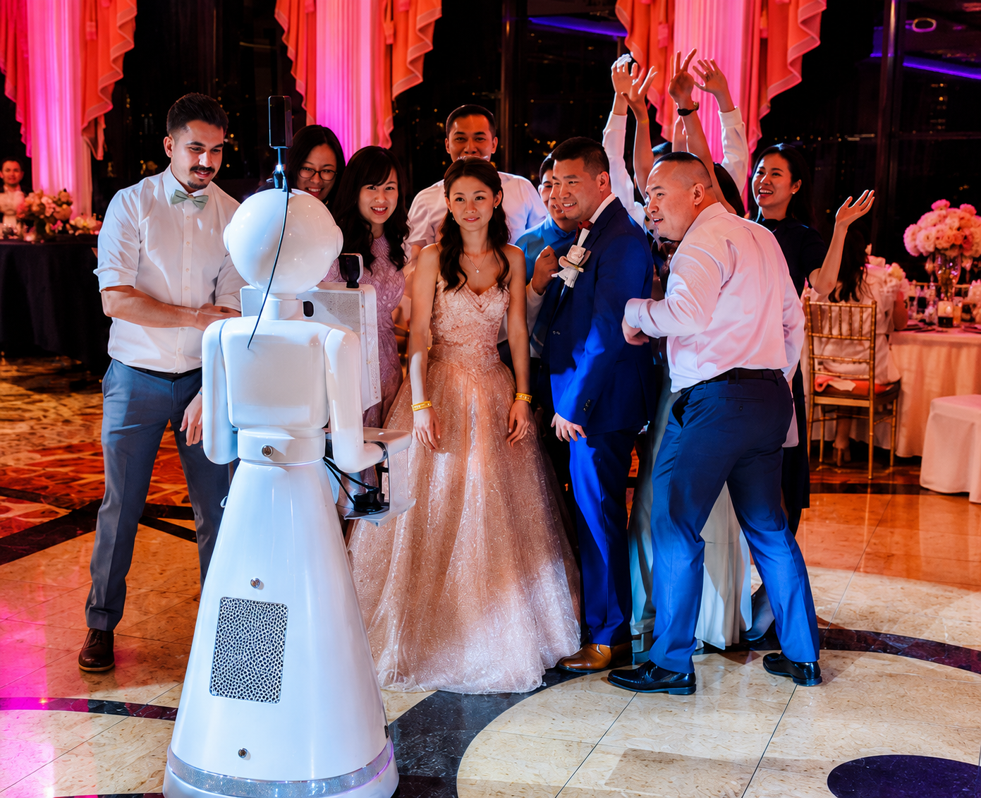 Roaming Robot Photo Booth - DSLR and iPad Booth on Wheels