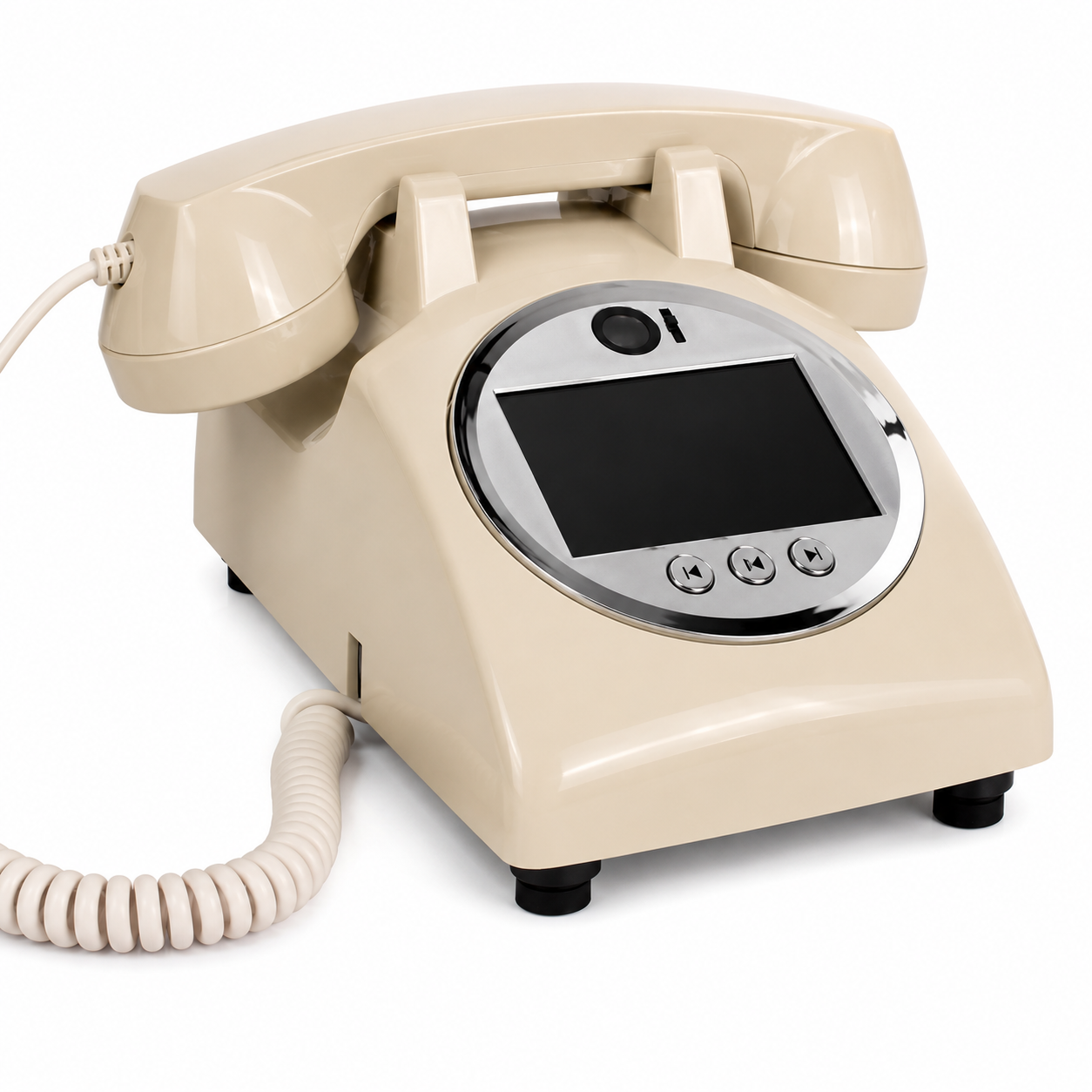 Small audio video guestbook telephone