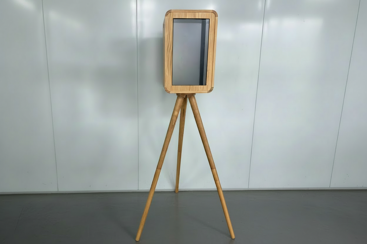 Vintage Wooden Double-Screen DSLR & iPad Selfie Pod Photo Booth