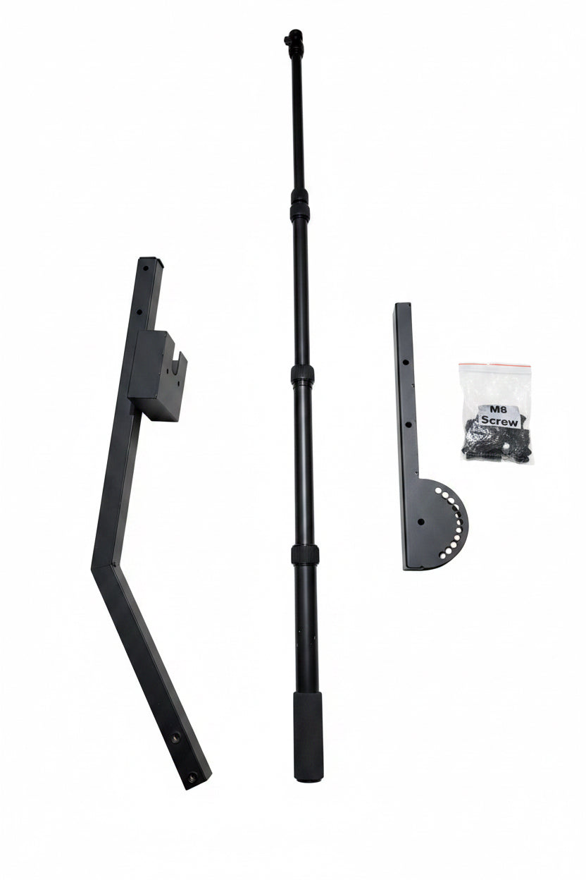 Telescopic metal replacement arm for 360 photo booth